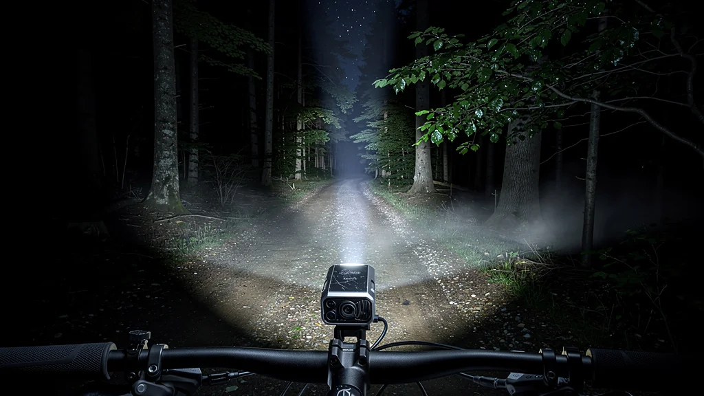 Éclairage rechargeable VTT puissant et autonome pour rentrer de nuit en toute sécurité