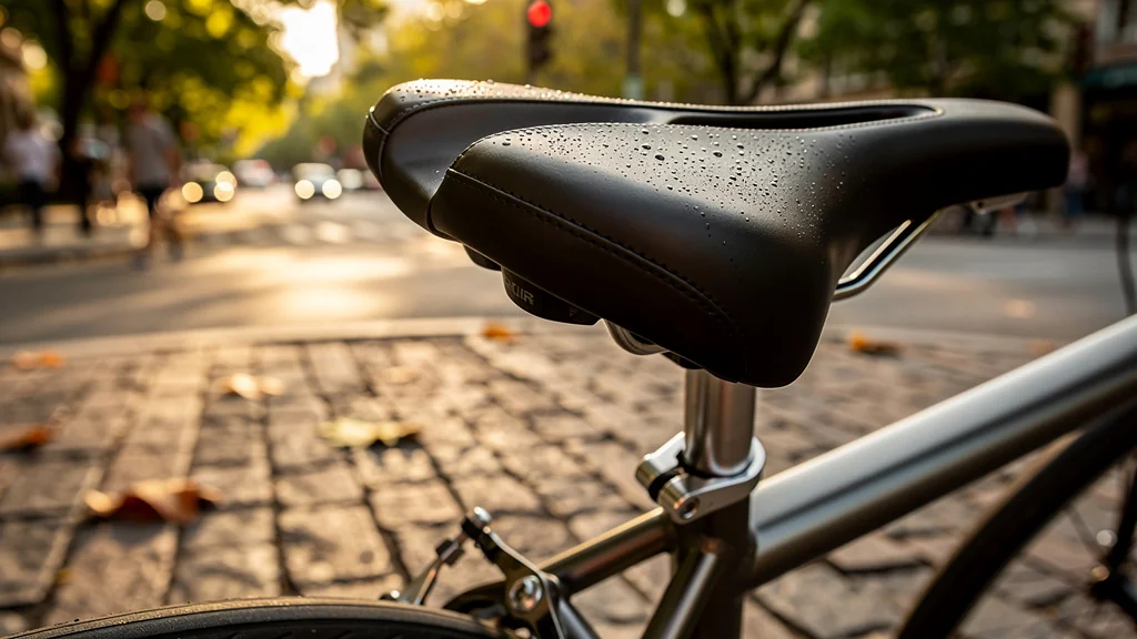Vélo urbain avec une selle large confortable pour améliorer les trajets quotidiens à vélo